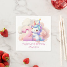 Einhorn zum 2. Geburtstag personalisiert