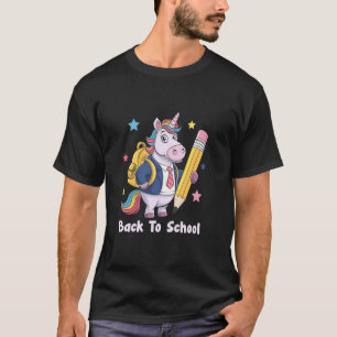 Einhorn Zurück zur Schule Zurück zur Schule Schüle T-Shirt