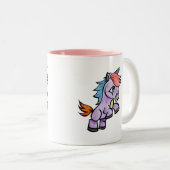 Einhorn Zweifarbige Tasse (VorderseiteRechts)