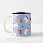 Einhorn Zweifarbige Tasse (Links)