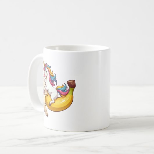Einhornbanane Kaffeetasse (Vorderseite Links)
