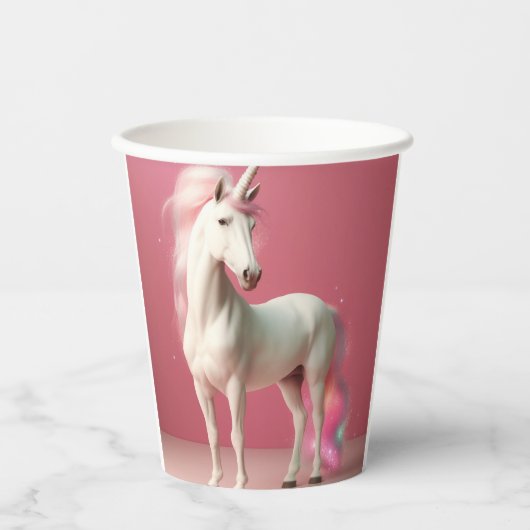 Einhornbecher für Party Pappbecher (Vorderseite)