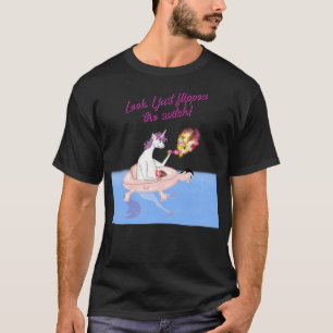 Einhornbecken Hipster lustige Reben  T-Shirt