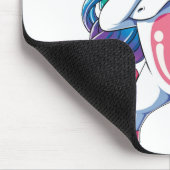 Einhornbetupfen Mousepad (Ecke)