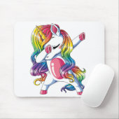 Einhornbetupfen Mousepad (Mit Mouse)