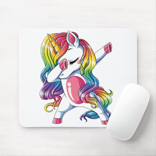 Einhornbetupfen Mousepad (Mit Mouse)