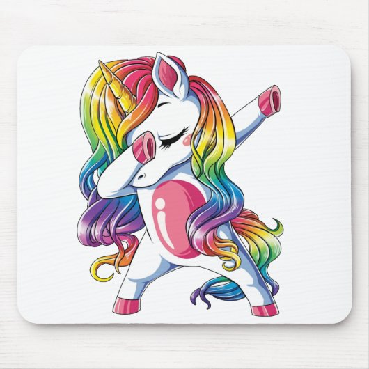 Einhornbetupfen Mousepad (Vorne)