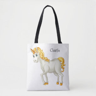 Einhornbeutel für individuelle Name Tasche