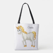 Einhornbeutel für individuelle Name Tasche (Rückseite)