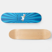 Einhornblauer Sonnenbrand Skateboard (Horizontal)