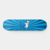 Einhornblauer Sonnenbrand Skateboard (Horizontal)