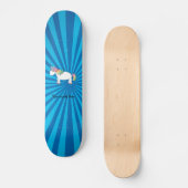 Einhornblauer Sonnenbrand Skateboard (Vorderseite)