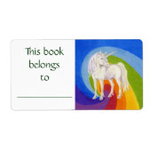 Einhornbuchetikett (Vorne)
