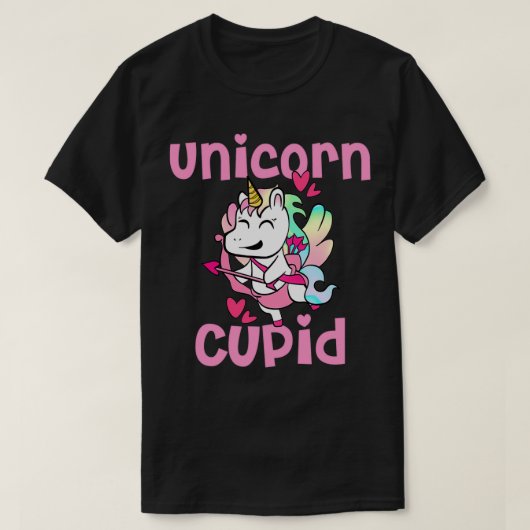 Einhorncupid Valentine Einhorn T-Shirt (Design vorne)