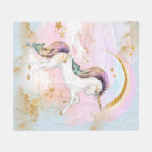 Einhorndecke Fleecedecke (Vorderseite (Horizontal))