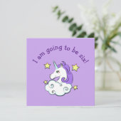 Einhorndesign-Einladung Einladung (Stehend Vorderseite)