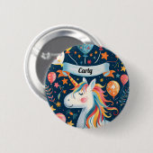 Einhorndesign für Kinder Button (Vorne & Hinten)