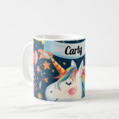 Einhorndesign für Kinder Kaffeetasse (Vorderseite Links)