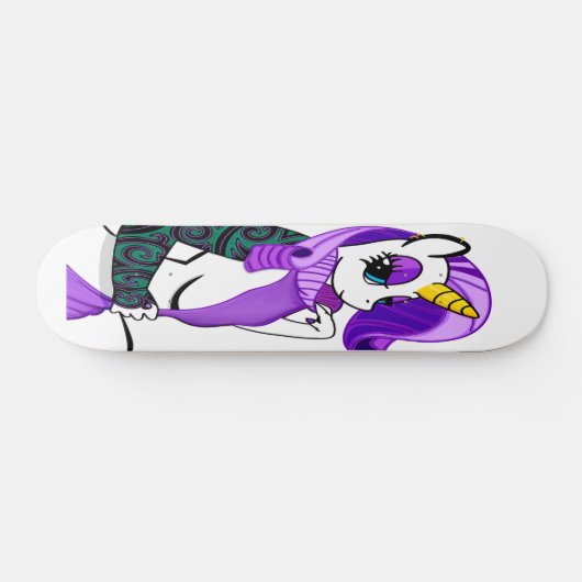 Einhorndesign Skateboard (Horizontal)