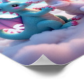 Einhorndrache/Einhorn Poster (Ecke)