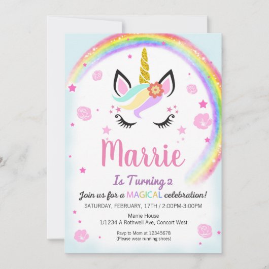 Einhorndruck (Vorderseite)