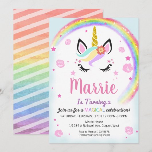 Einhorndruck (Vorne/Hinten)