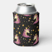 Einhorndruckerin: Aquarellmärchen Dosenkühler (Kanne Rückseite)