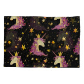 Einhorndruckerin: Aquarellmärchen Kissenbezug (Rückseite)