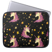 Einhorndruckerin: Aquarellmärchen Laptopschutzhülle (Vorderseite)