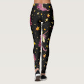 Einhorndruckerin: Aquarellmärchen Leggings (Rückseite)