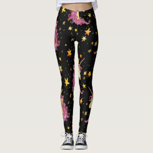 Einhorndruckerin: Aquarellmärchen Leggings