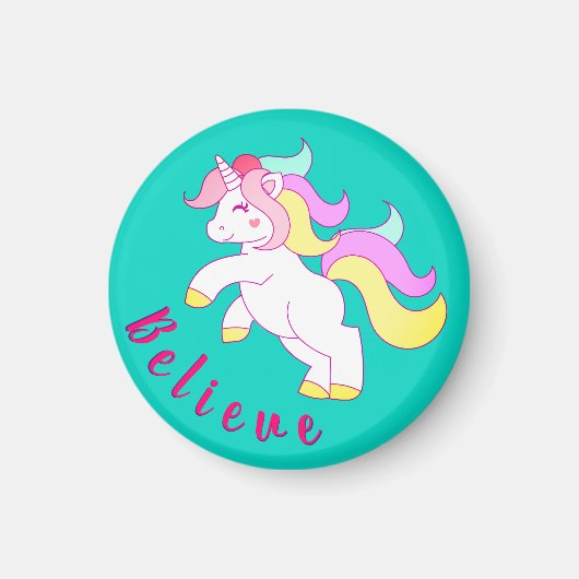 Einhornende Gastgeschenke Magnet (Vorne)