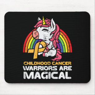 Einhornende Krebskrieger der Kindheit sind magisch Mousepad