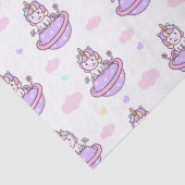 Einhörner auf dem Planeten Magisches Raummuster Seidenpapier (Detail)