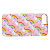 Einhörner auf Rainbows Handy-Fall Case-Mate iPhone Hülle (Rückseite (Horizontal))