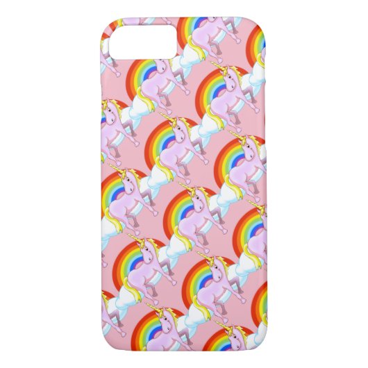 Einhörner auf Rainbows Handy-Fall Case-Mate iPhone Hülle (Rückseite)