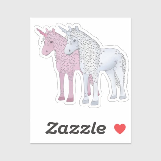 Einhörner Aufkleber (Blatt)