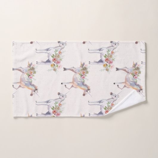 Einhörner aus dem himmlischen Badetuch-Set Badhandtuch Set (Handtuch)