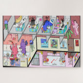 Einhörner bei der Arbeit Puzzle (Horizontal)