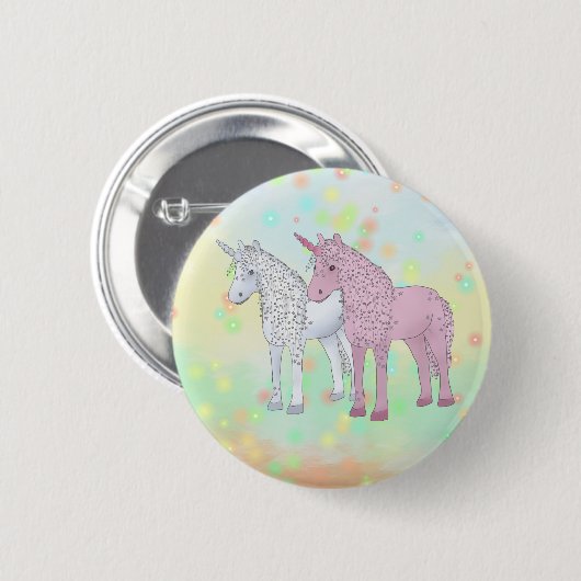 Einhörner Button (Vorne & Hinten)