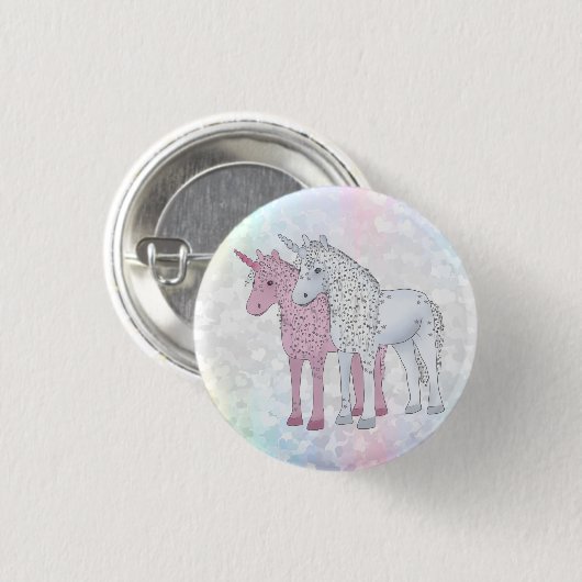 Einhörner Button (Vorne & Hinten)