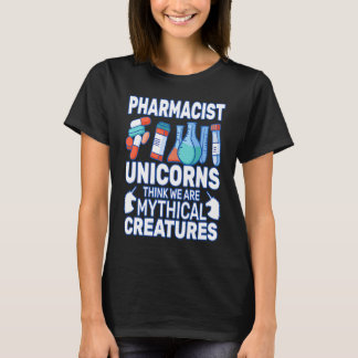Einhörner denken Apotheker Apotheke Frau T-Shirt