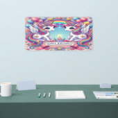 Einhörner der Regenbogenkönigliche Banner (Messe)