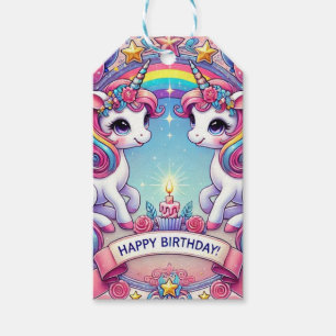Einhörner der Regenbogenköniglichen Geschenkanhänger