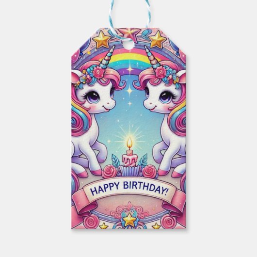 Einhörner der Regenbogenköniglichen Geschenkanhänger (Vorderseite)