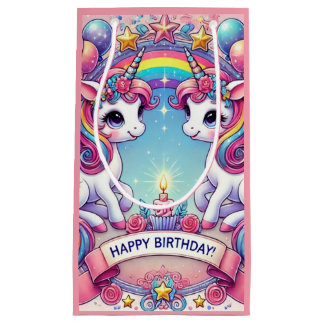 Einhörner der Regenbogenköniglichen Kleine Geschenktüte