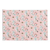 Einhörner im Raum-Muster Kissenbezug (Rückseite-Rechts)