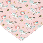 Einhörner im Raum-Muster Kurzer Tischläufer (Ecke)