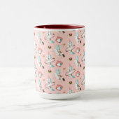 Einhörner im Raum-Muster Tasse (Zentrum)