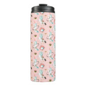 Einhörner im Raum-Muster Thermosbecher (Vorderseite)